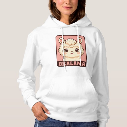 Pull À Capuche Conception de t-shirt avec une illustration de lam (Devant)