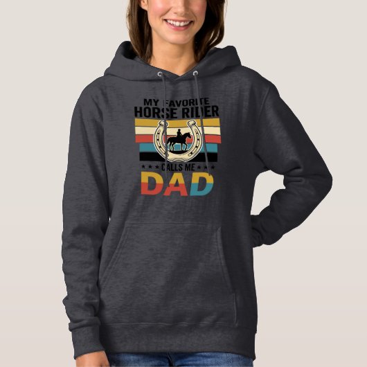 Pull À Capuche Conception de t-shirt Mon cavalier de cheval préfé (Devant)