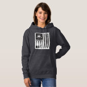 Pull À Capuche Conception de T-shirt Ustensiles de Cuisine Drapea (Devant entier)