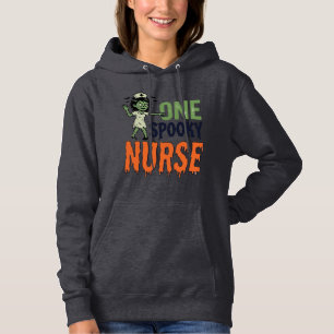 Pull À Capuche Conception de vecteur vintage Halloween infirmière