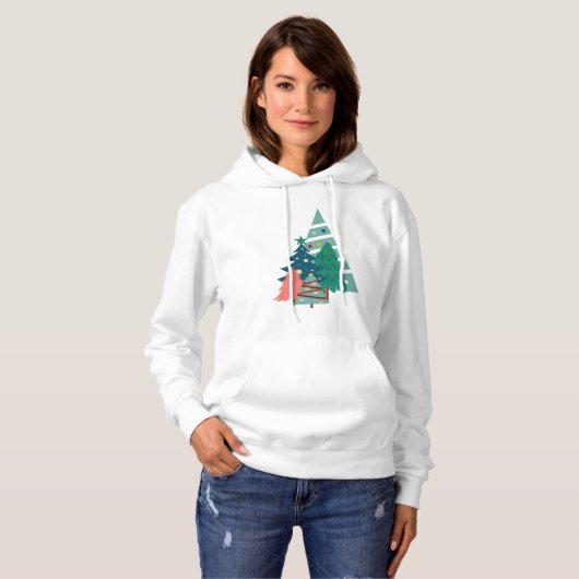 Pull À Capuche Conception des Evergreens (Devant entier)