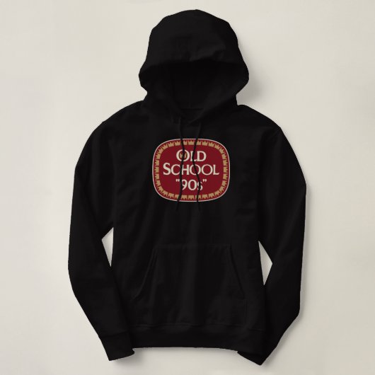 Pull À Capuche Conception d'étiquette de malt liquor Old School 9 (Design devant)