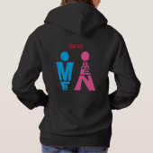 Pull À Capuche Conception d'icône de typographie pour hommes et f (Dos)