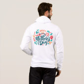 Pull À Capuche Conception Florale Bonne Fête des Mères-63754 (Dos entier)