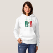 Pull À Capuche Conception personnalisée du nom de drapeau du Mexi (Devant entier)
