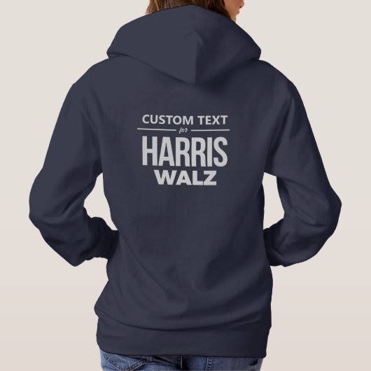 Pull À Capuche Conception personnalisée pour Harris Walz (Dos)