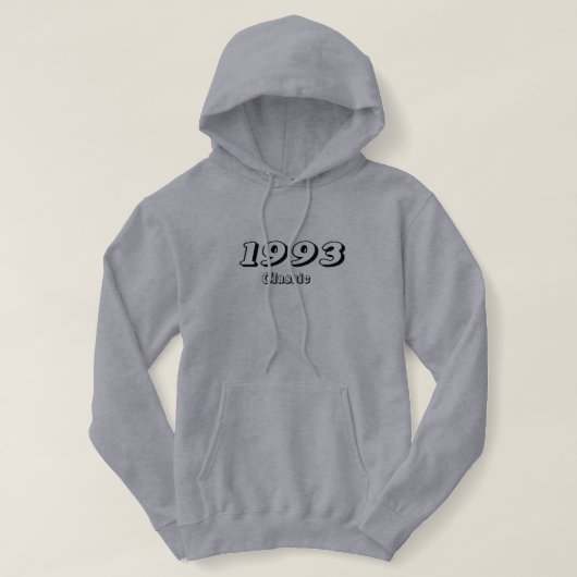 Pull À Capuche Conception Rétro Classique Vintage 1993 (Design devant)
