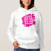 Pull À Capuche Concevez vos journées... (Devant)