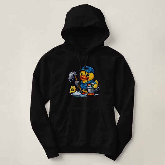 Pull À Capuche Concierge Canard en Caoutchouc (Design devant)