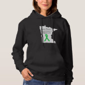 Pull À Capuche Conscientisation à la maladie de Lyme dans le Minn (Devant)