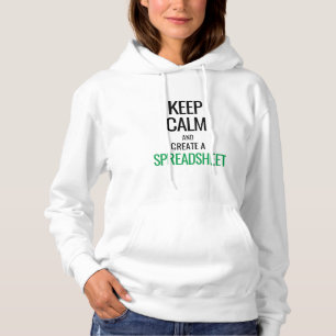 Pull À Capuche Conserver le calme et créer une feuille de calcul 