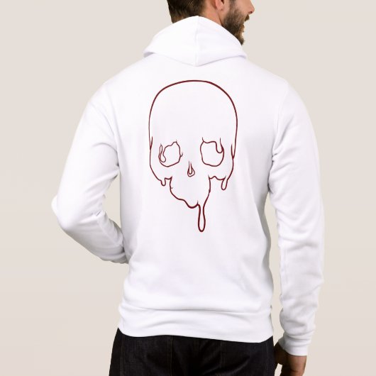 Pull À Capuche Contour de la tête de goutte personnalisable (Dos)