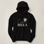 Pull À Capuche Cool Ciao Bella Graphisme pour un miel d'Italie ro (Design devant)