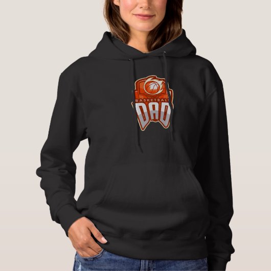 Pull À Capuche Cool de basket-ball Fier pour hommes Fête des père (Devant)
