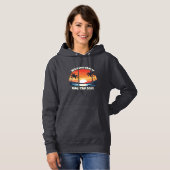 Pull À Capuche Cool de voyage sur mesure Sunrise Palm Tree femmes (Devant entier)