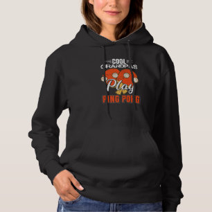 Pull À Capuche Cool Grandpas Jouer Ping Pong Paddle Ping Pong