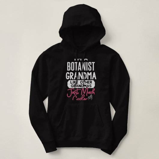 Pull À Capuche Cool Mothers Day Design Botaniste Grand-mère (Design devant)