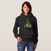Pull À Capuche Cool Noël Gnomes Xmas Tree Ho Ho Ho Design (Devant entier)