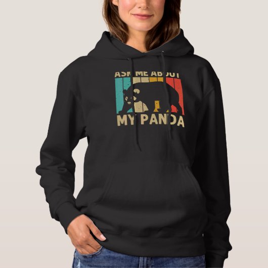Pull À Capuche Cool Panda Pour Hommes Femmes Panda Ours Animal Zo (Devant)