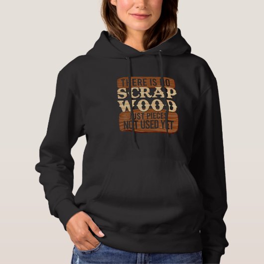 Pull À Capuche Cool Pas de ferraille menuiserie charpentier (Devant)
