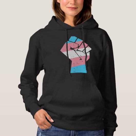 Pull À Capuche Cool Transgenre Droits de la première fierté Lgbt (Devant)