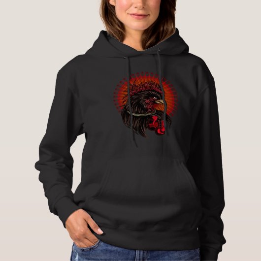 Pull À Capuche Coq de boîte (Devant)