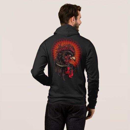Pull À Capuche Coq de boîte (Dos entier)