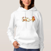 Pull À Capuche Coq Et Poules (Devant)