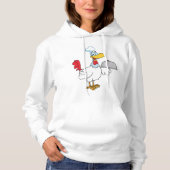 Pull À Capuche Coq servant de la nourriture (Devant)