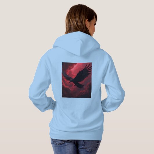 Pull À Capuche Corbeau (Dos entier)