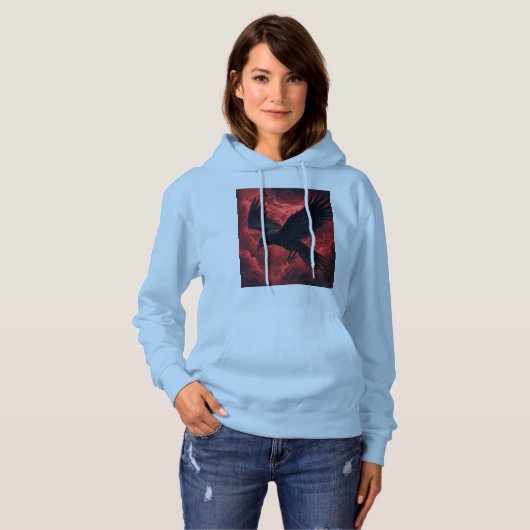 Pull À Capuche Corbeau (Devant entier)