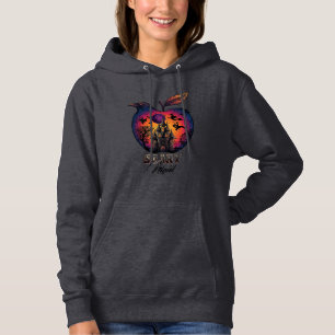 Pull À Capuche Corbeau de nuit effrayant Château hanté Spooky App