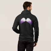 Pull À Capuche Corneilles mystiques blanches (Dos entier)