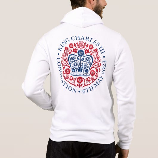 Pull À Capuche Coronation du roi Charles III (Dos)