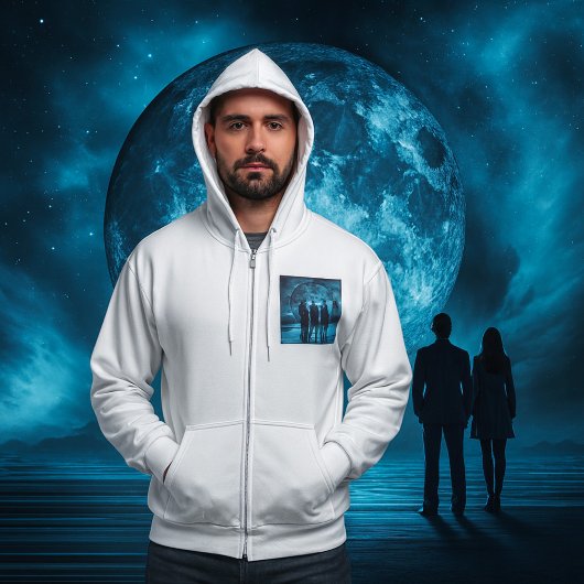Pull À Capuche Corporate Team Silhouette Futuristic Business
