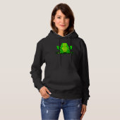 Pull À Capuche Costume de grenouille Halloween Green Toad Kids Ho (Devant entier)