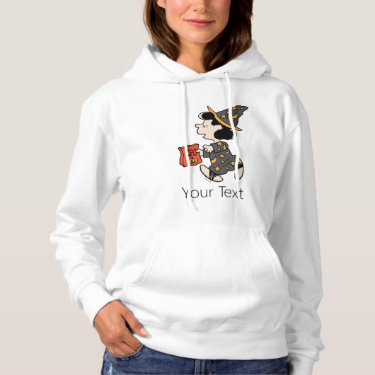 Pull À Capuche Costume de sorcière Lucy Peanuts Halloween (Devant)