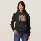 Pull À Capuche Costume Zebra amusant (Devant entier)