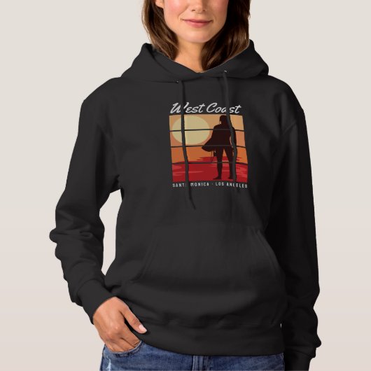 Pull À Capuche Côte Ouest Père Noël Monica (Devant)