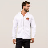 Pull À Capuche Coucher de soleil avec palmiers Vector (Devant entier)