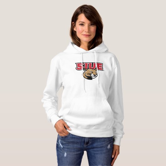 Pull À Capuche Cougars de SIUE (Devant entier)