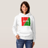 Pull À Capuche Couleurs du drapeau national biélorusse (Devant entier)