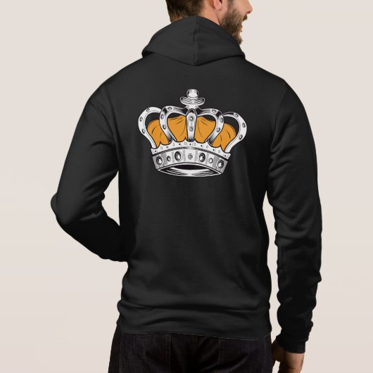 Pull À Capuche Couronne - Jaune (Dos)