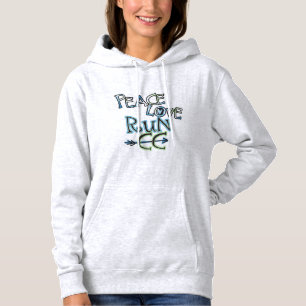 Pull À Capuche COURSE cc - pays croisé d'AMOUR de PAIX