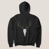Pull À Capuche Crâne de cerf à queue blanche personnalisable (Couchage Retour)