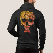 Pull À Capuche Crâne de pierre – Art gothique unique inspiré de (Dos)
