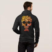 Pull À Capuche Crâne de pierre – Art gothique unique inspiré de (Dos entier)
