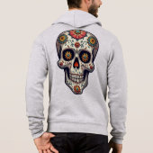 Pull À Capuche Crâne de sucre Steampunk (Dos)