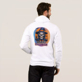 Pull À Capuche Crâne effrayant sorcière Halloween Art-88888 (Dos entier)