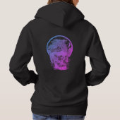 Pull À Capuche Crâne et oiseau motif complexe (Dos)